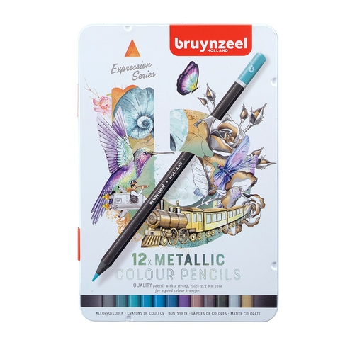Bruynzeel Expression Colouring Pencils Metallic (Pack of 12)