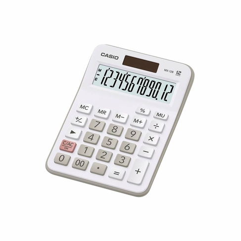 CASIO MX-12B Desk Calculator White