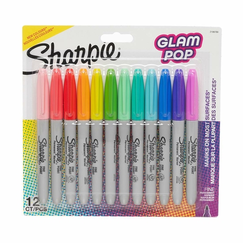 Sharpie Glam Pop Markers Pack of 12