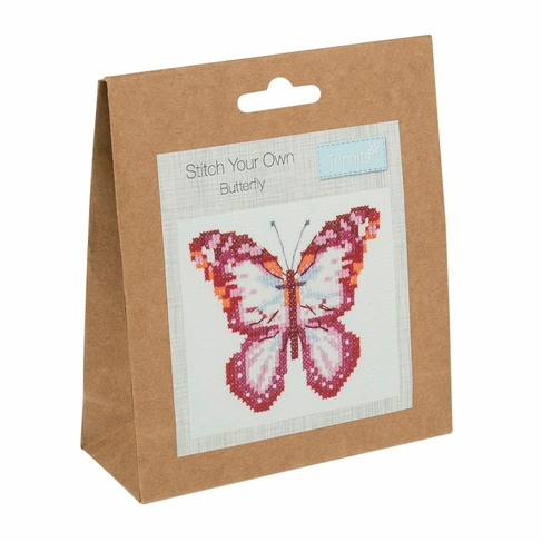 Trimits Stitch Your Own Cross Stitch Kit - Butterfly
