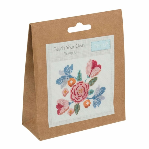 Trimits Counted Cross Stitch Kit - Flowers
