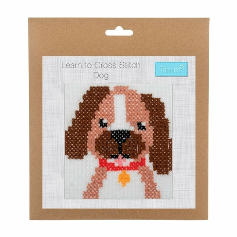 Trimits Learn to Cross Stitch Kit - Dog