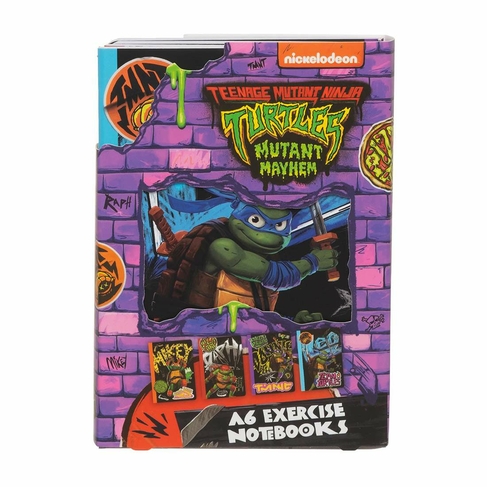 Teenage Mutant Ninja Turtles 4 Pack A6 Notebooks