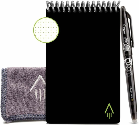 Rocketbook Mini A6 Dot Grid Digital Notebook with Pen and Wipe Black
