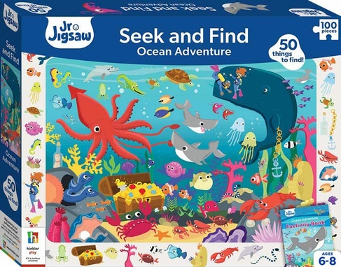 Junior Jigsaw Seek and Find 100 Piece Jigsaw Ocean Adventure