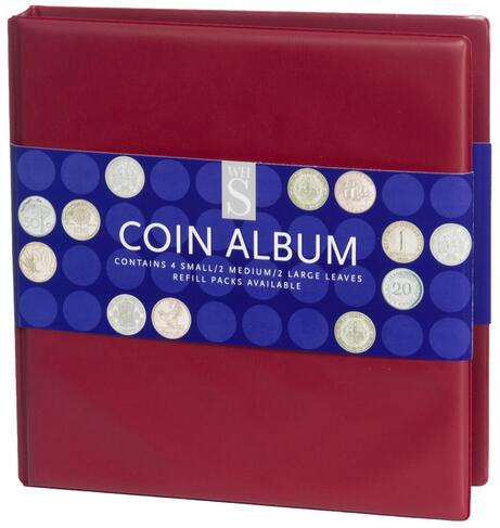 WHSmith Coin Album Assorted Colours