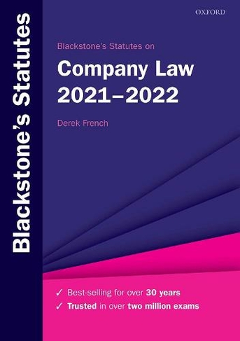 Blackstone's Statutes on Company Law 2021-2022: (Blackstone's Statute Series 25th Revised edition)