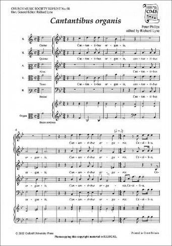 Cantantibus organis: (Church Music Society publications Vocal score)