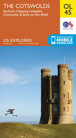 The Cotswolds, Burford, Chipping Campden, Cirencester & Stow-on-the Wold: (OS Explorer Map OL 45 May 2015 ed)