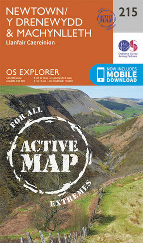 Newtown, Llanfair Caereinion: (OS Explorer Active Map 215 September 2015 ed)