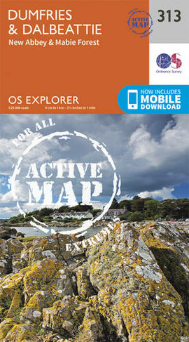 Dumfries and Dalbeattie: (OS Explorer Active Map 313 September 2015 ed)