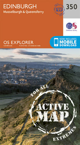 Edinburgh: (OS Explorer Active Map 350 September 2015 ed)