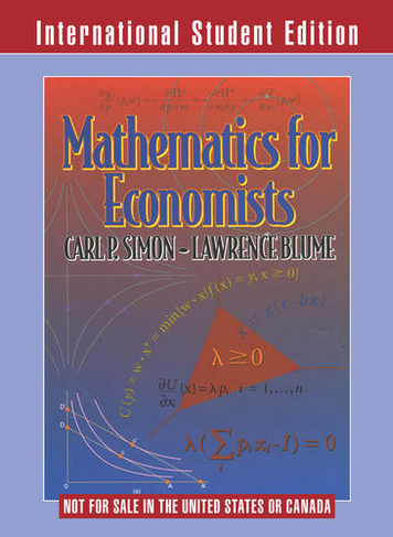 Mathematics for Economists: (International Student Edition)