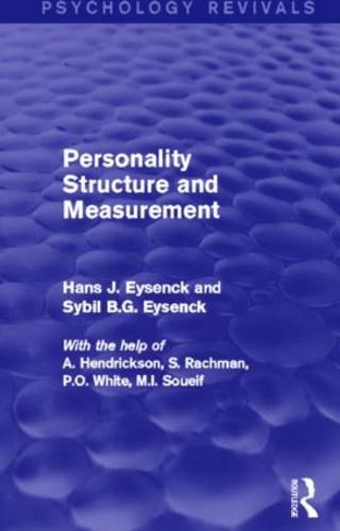 Personality Structure and Measurement: (Psychology Revivals)