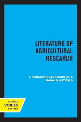 Literature of Agricultural Research