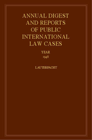 International Law Reports: (International Law Reports Volume 15)