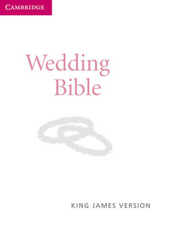 KJV Wedding Bible, Ruby Text Edition, White Imitation Leather, KJ222:T