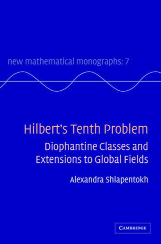 Hilbert's Tenth Problem: Diophantine Classes and Extensions to Global Fields (New Mathematical Monographs)