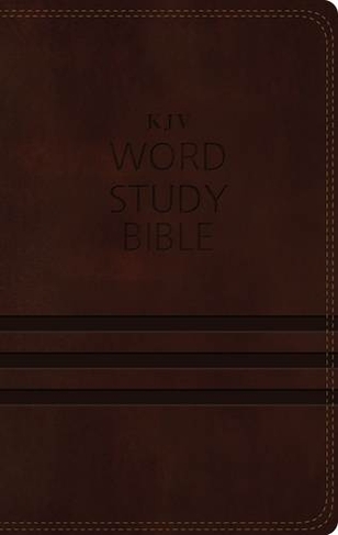 KJV, Word Study Bible, Leathersoft, Brown, Red Letter: 1,700 Key Words that Unlock the Meaning of the Bible