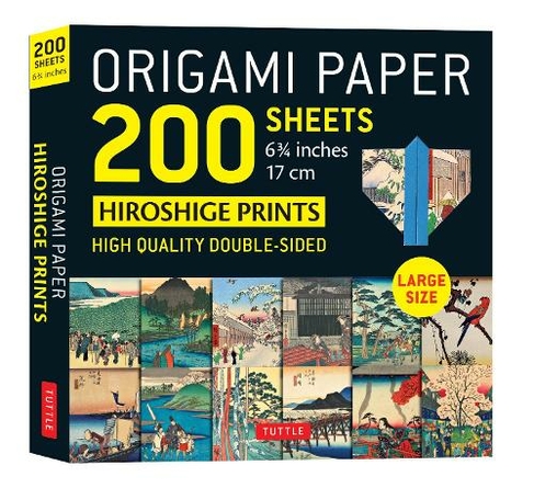 Origami Paper 200 sheets Japanese Hiroshige Prints 6.75 inch: Instructions for 6 Projects Included Large Tuttle Origami Paper: High-Quality Double Sided Origami Sheets Printed with 12 Different Prints (Instructions for 6 Projects Included)