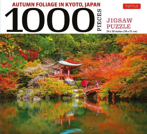 Autumn Foliage in Kyoto, Japan - 1000 Piece Jigsaw Puzzle: for Adults and Families - Finished Puzzle Size 29 x 20 inch (74 x 51 cm); A3 Sized Poster