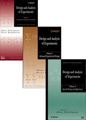 Design and Analysis of Experiments, 3 Volume Set