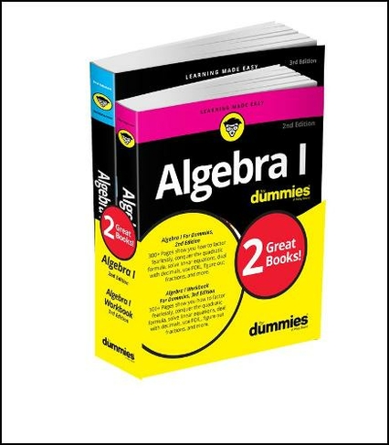 Algebra I For Dummies Book + Workbook Bundle: (3rd edition)
