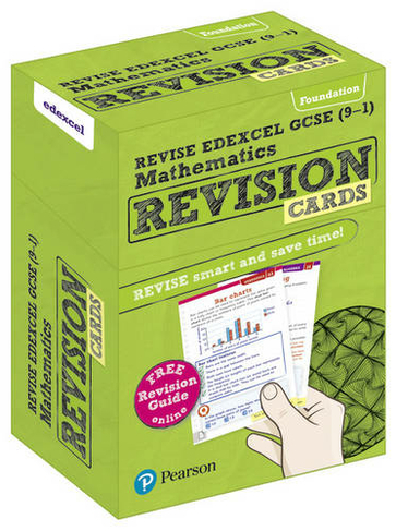 Pearson REVISE Edexcel GCSE Maths Foundation Revision Cards (with free online Revision Guide) - 2023 and 2024 exams: (REVISE Edexcel GCSE Maths 2015)