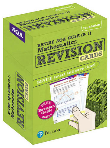 Pearson REVISE AQA GCSE Maths Foundation Revision Cards (with free online Revision Guide): For 2024 and 2025 assessments and exams (REVISE AQA GCSE Maths 2015): (REVISE AQA GCSE Maths 2015)