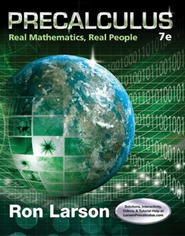 Precalculus: Real Mathematics, Real People (7th edition)