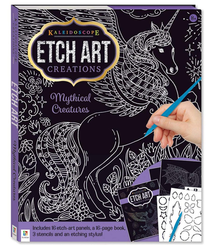 Kaleidoscope Etch Art Creations: Mythical Creatures: (Kaleidoscope Etch Art Creations 10th edition)