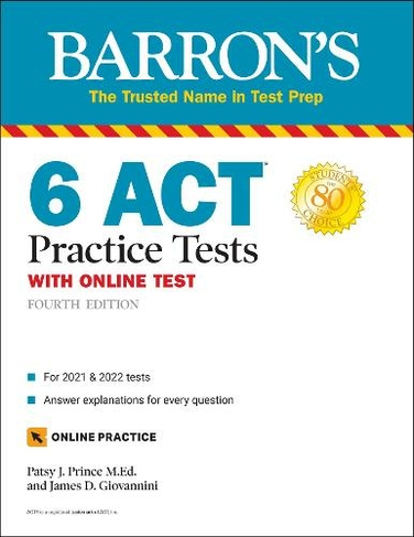 6 ACT Practice Tests with Online Test: (Barron's Test Prep Fourth Edition)