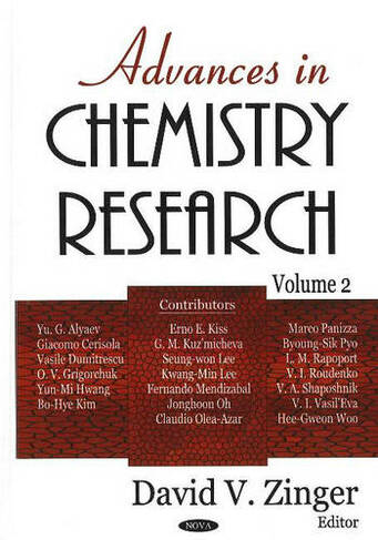 Advances in Chemistry Research, Volume 2