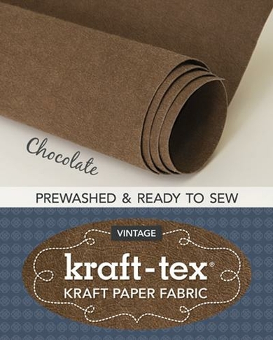 kraft-tex (R) Vintage Roll, Chocolate Prewashed: Kraft Paper Fabric