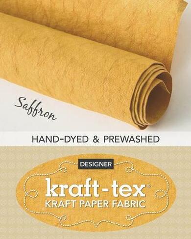kraft-tex (R) Roll Saffron Hand-Dyed & Prewashed: Kraft Paper Fabric