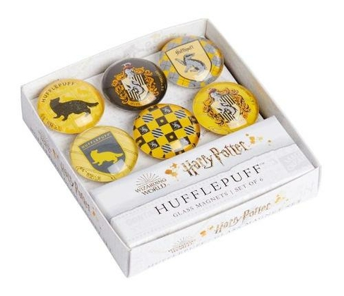 Harry Potter: Hufflepuff Glass Magnet Set: Set of 8 (Classic Collection)