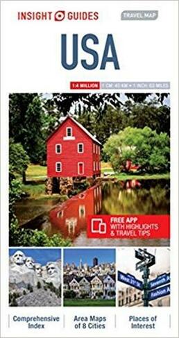 Insight Guides Travel Map USA & Canada South: (Insight Travel Maps 4th Revised edition)