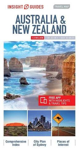 Insight Guides Travel Map Australia & New Zealand: (Insight Travel Maps 5th Revised edition)