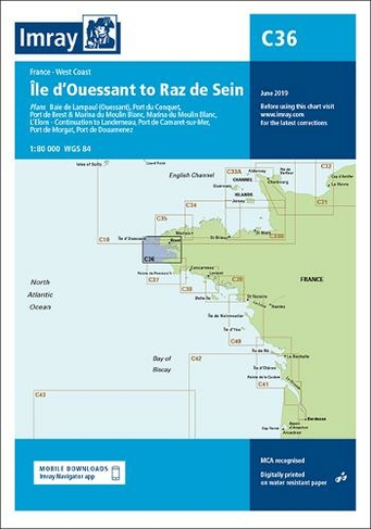 Imray Chart C36: Ile d'Ouessant to Raz de Seine (C Series C36 New edition)