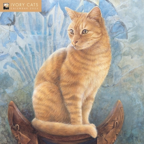 Ivory Cats by Lesley Anne Ivory Wall Calendar 2025 (Art Calendar): (New edition)