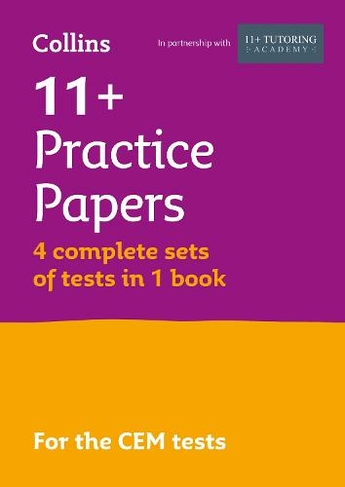 11+ Verbal Reasoning, Non-Verbal Reasoning & Maths Practice Papers (Bumper Book with 4 sets of tests): For the 2024 Cem Tests (Collins 11+ Practice)