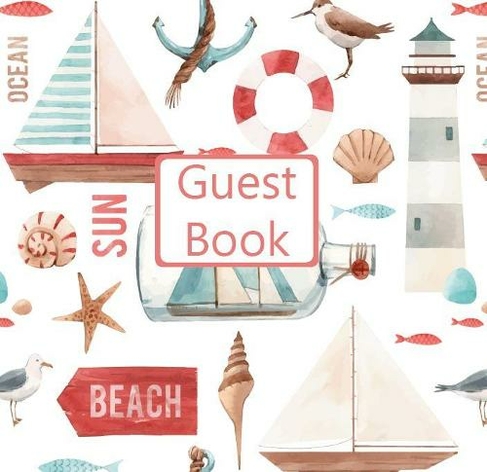 Guest Book, Visitors Book, Guests Comments, Vacation Home Guest Book, Beach House Guest Book, Comments Book, Visitor Book, Nautical Guest Book, Holiday Guest Book (Hardback)