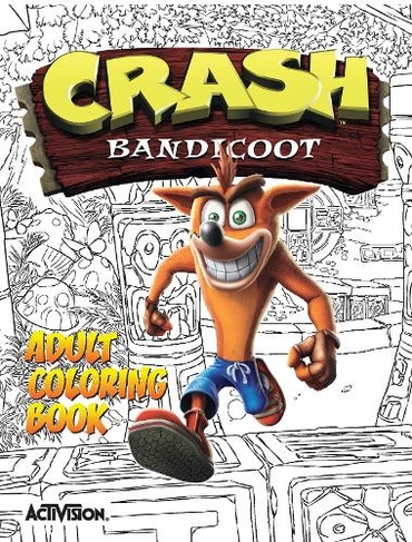 Crash Bandicoot Adult Coloring Book