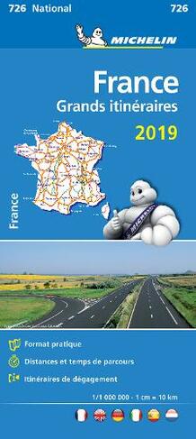 France Route Planning 2019 - Michelin National Map 726: Map (Michelin National Maps)