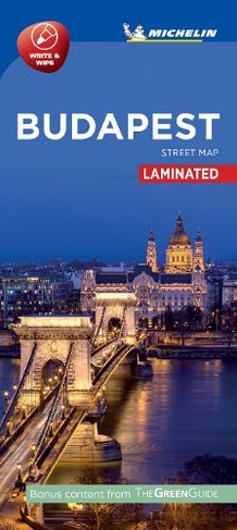BUDAPEST - Michelin City Map 9220: Laminated City Plan (2019)