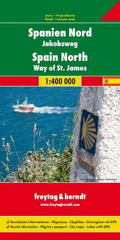 Spain North - Way of St. James Road Map 1:400 000